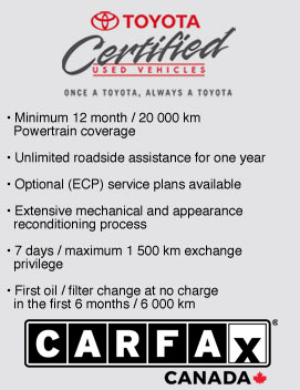 Pre-owned Toyota Sherbrooke - Sherbrooke Toyota